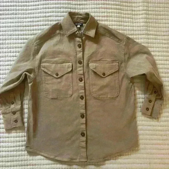 NWT NAADAM Men’s Shirt Jacket - XXS - Brown - Picture 1 of 14